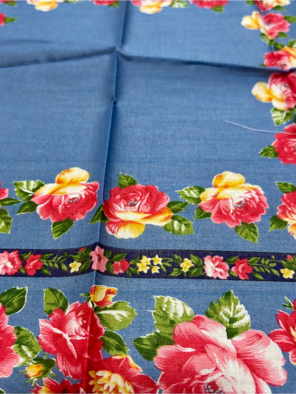 KENZO Multicolor Floral 100% Cotton Handkerchief/Bandana/Scarf size 44cm 17.5” - Picture 3 of 9